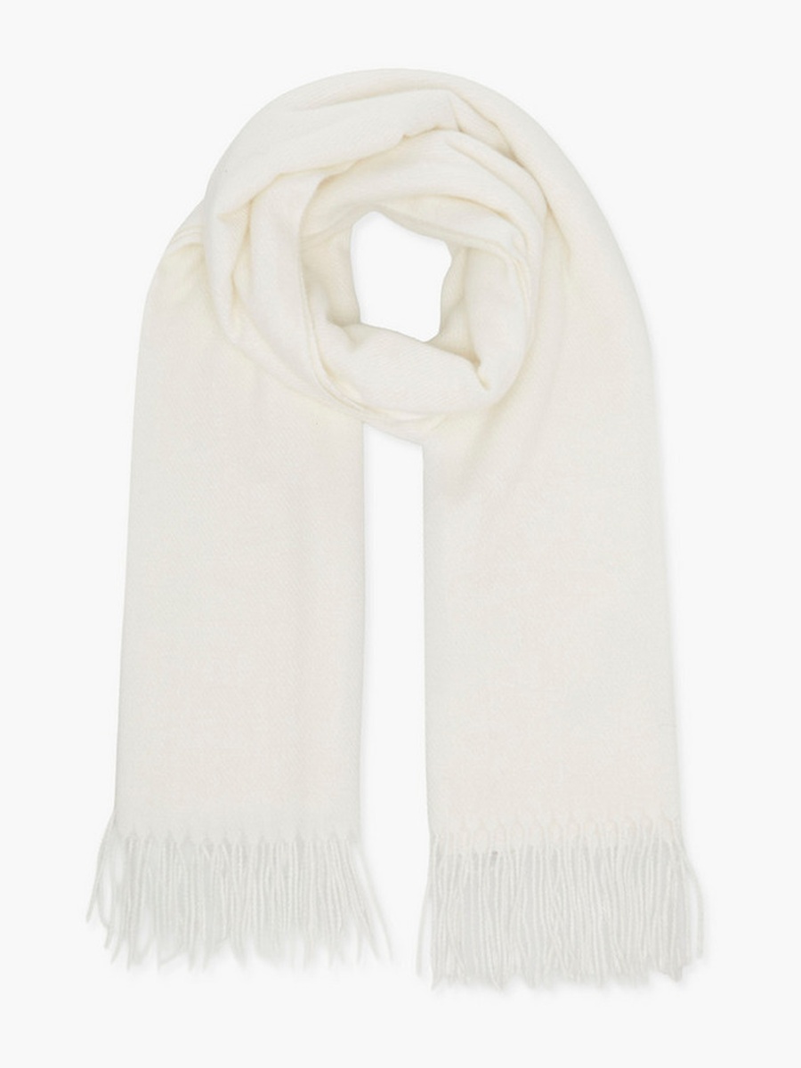 Square Scarf with Fringe Detail