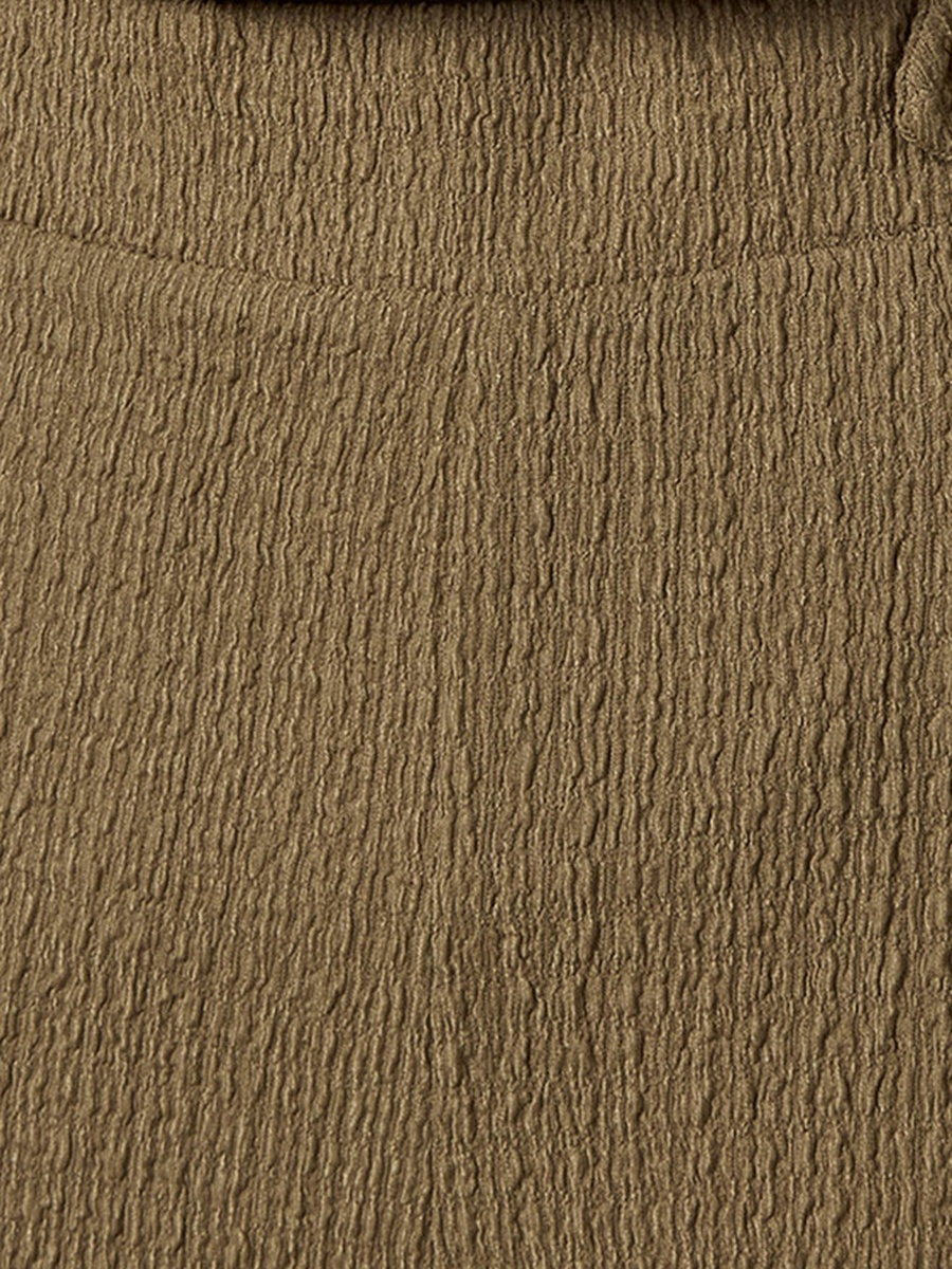 Elastic Waist Textured Pants