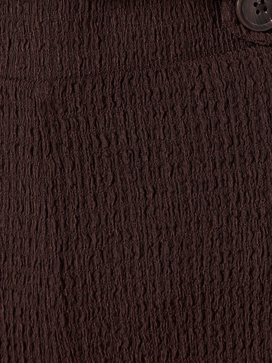 Elastic Waist Textured Pants