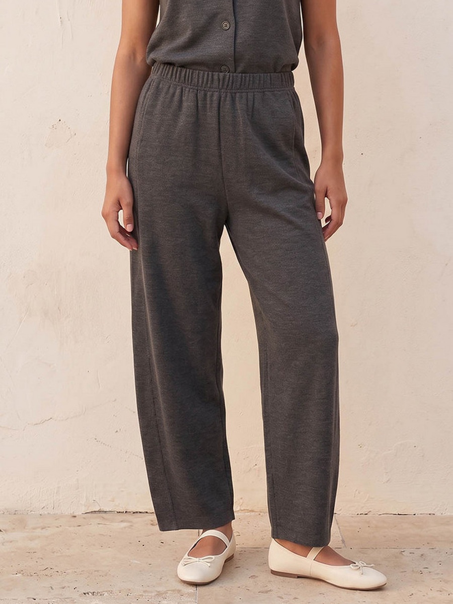 Barrel Fit Elasticated Waist Pants