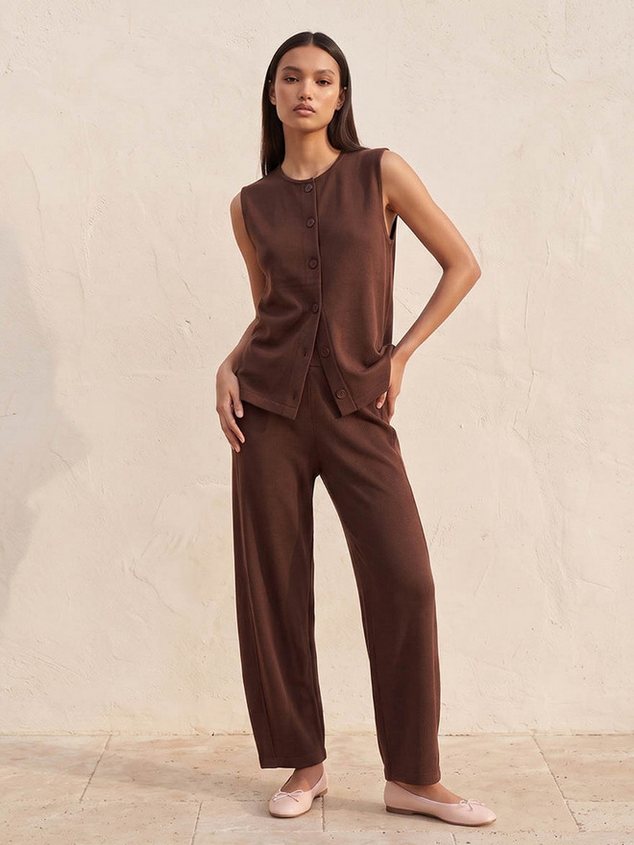Barrel Fit Elasticated Waist Pants