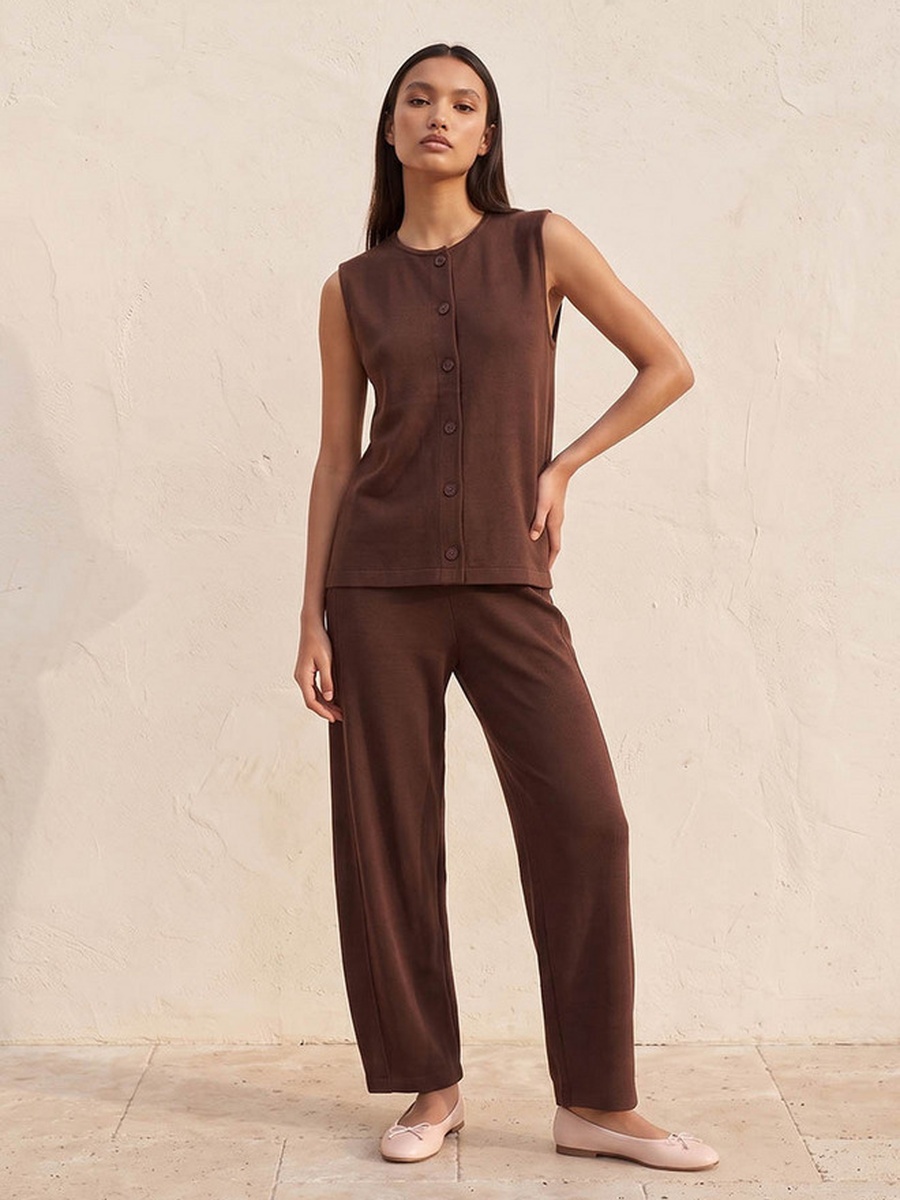 Barrel Fit Elasticated Waist Pants