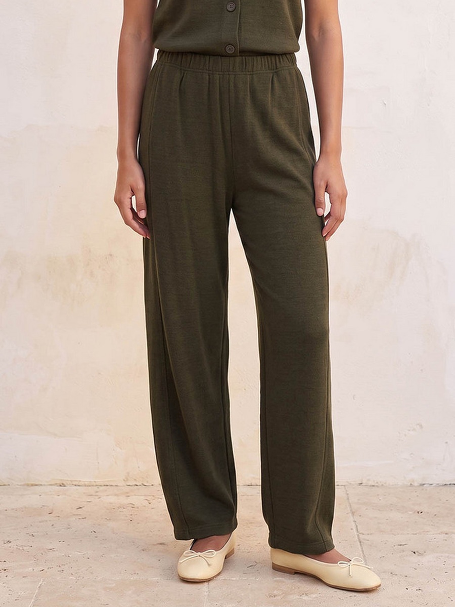 Barrel Fit Elasticated Waist Pants