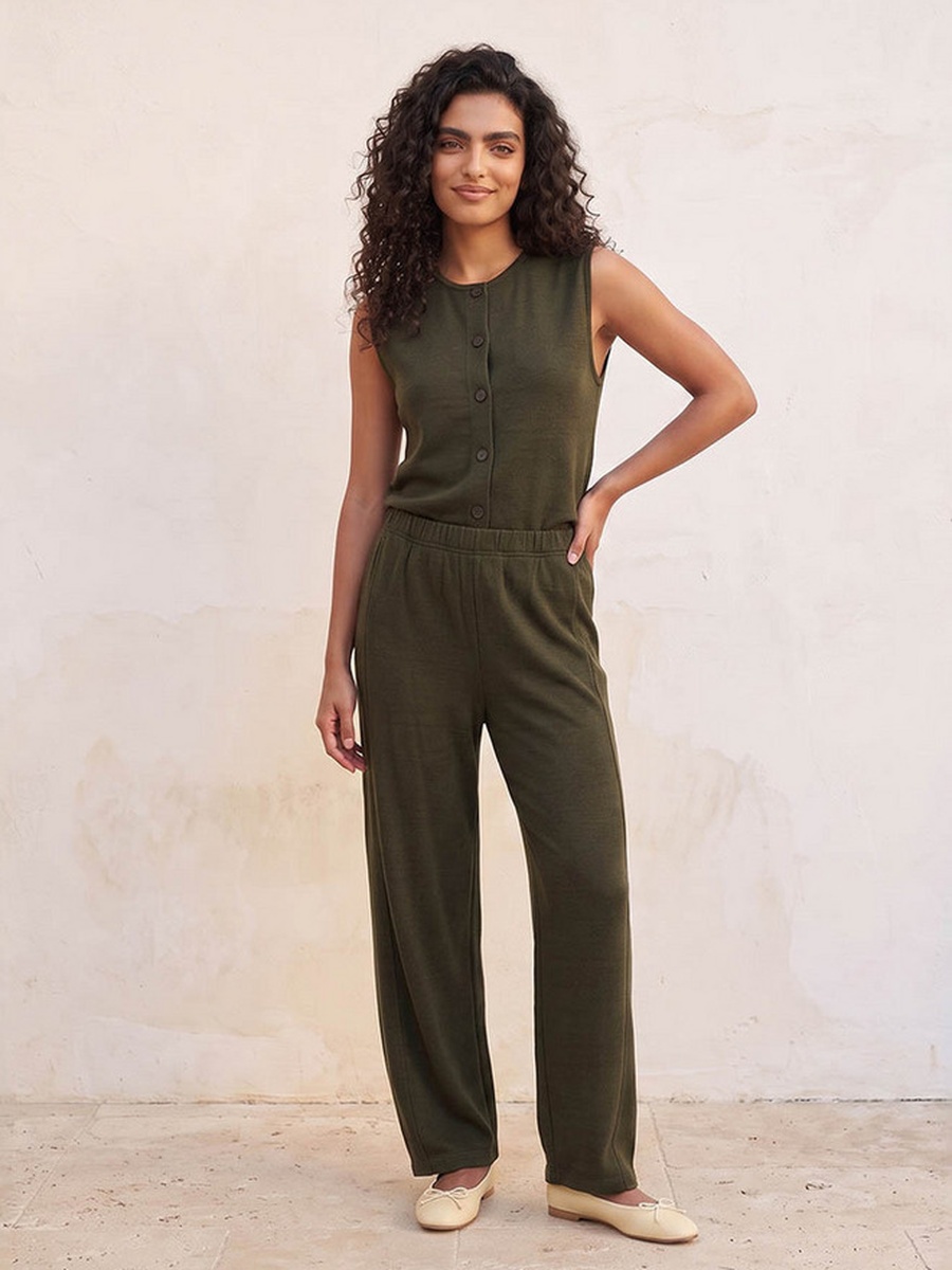 Barrel Fit Elasticated Waist Pants