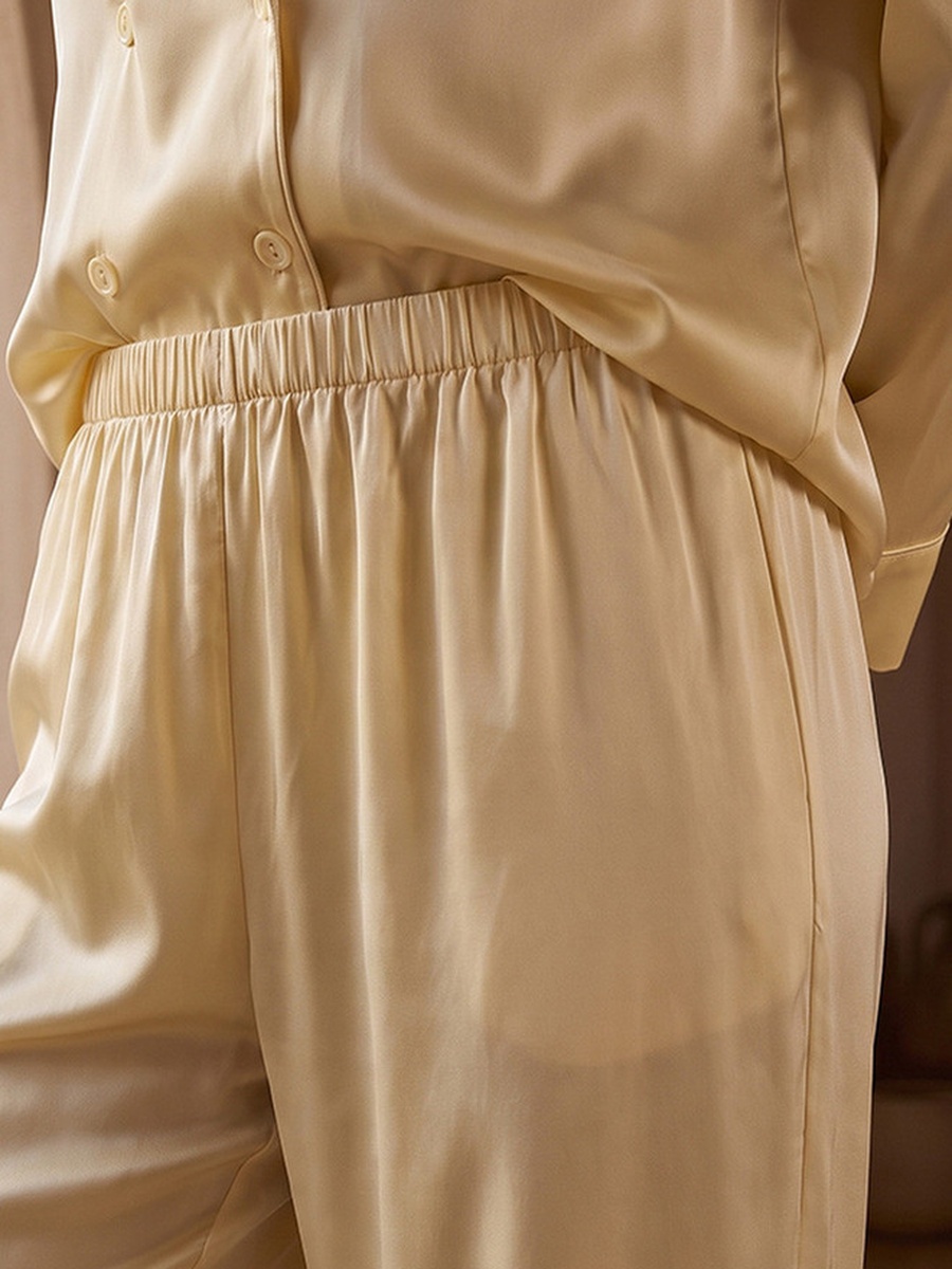 Pyjama Set with Notch Collar Shirt and Pyjamas