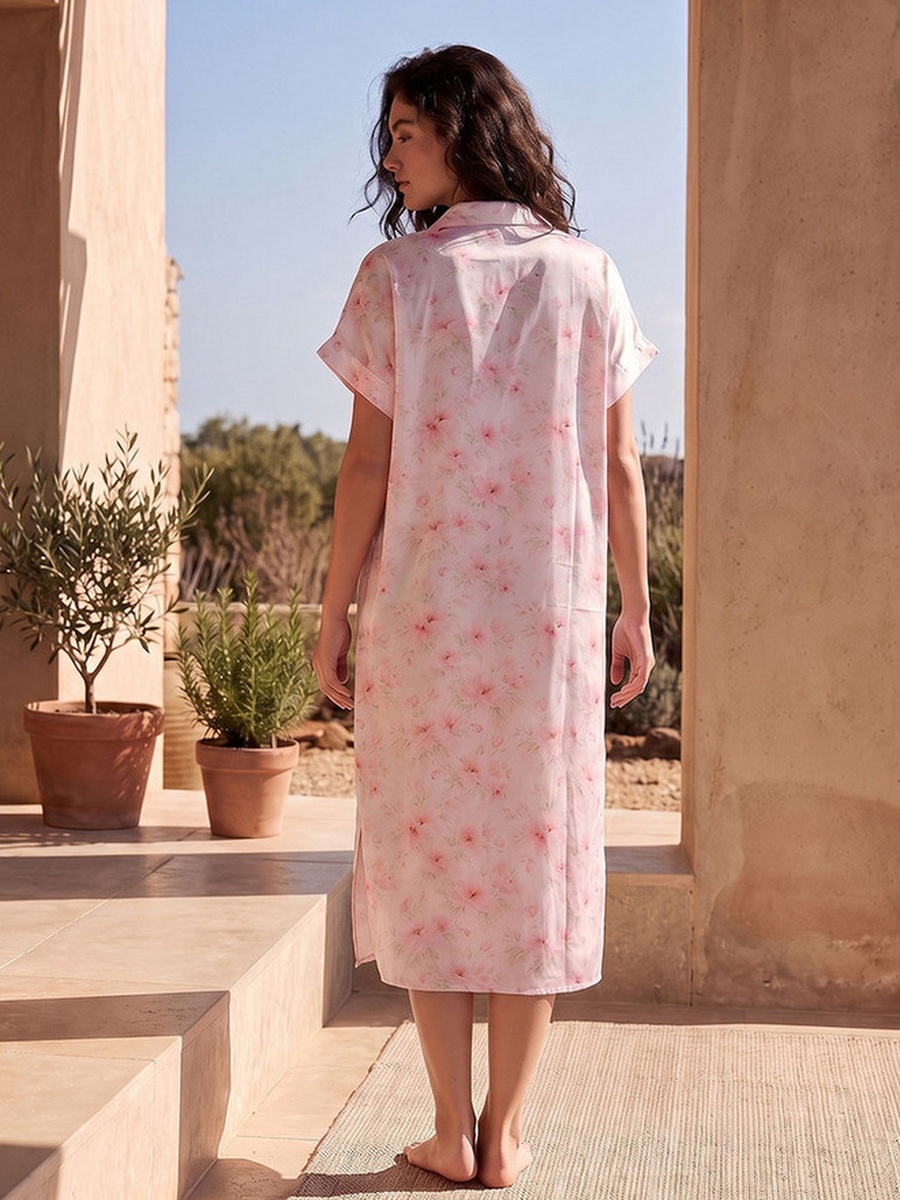 Floral Print Night Dress