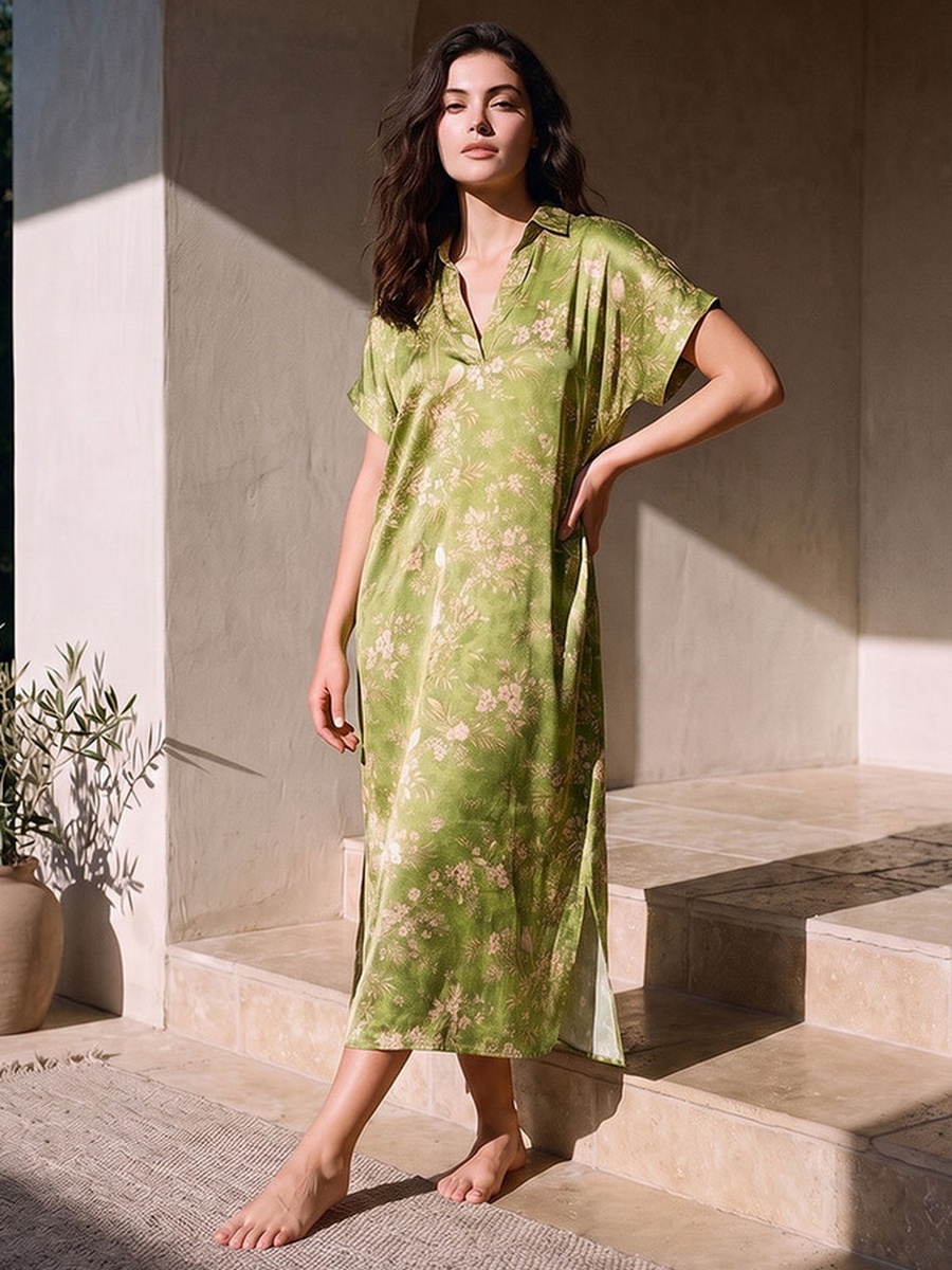Floral Print Night Dress