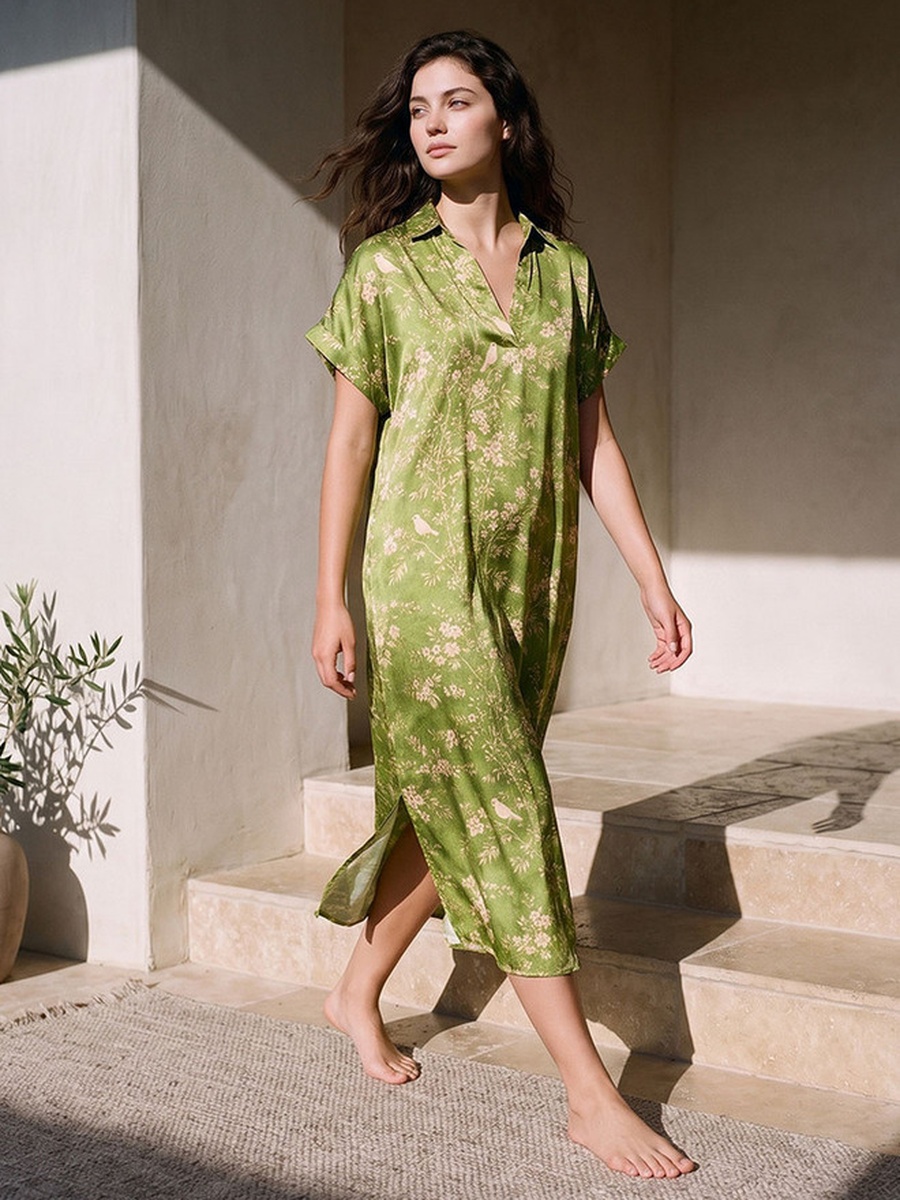 Floral Print Night Dress