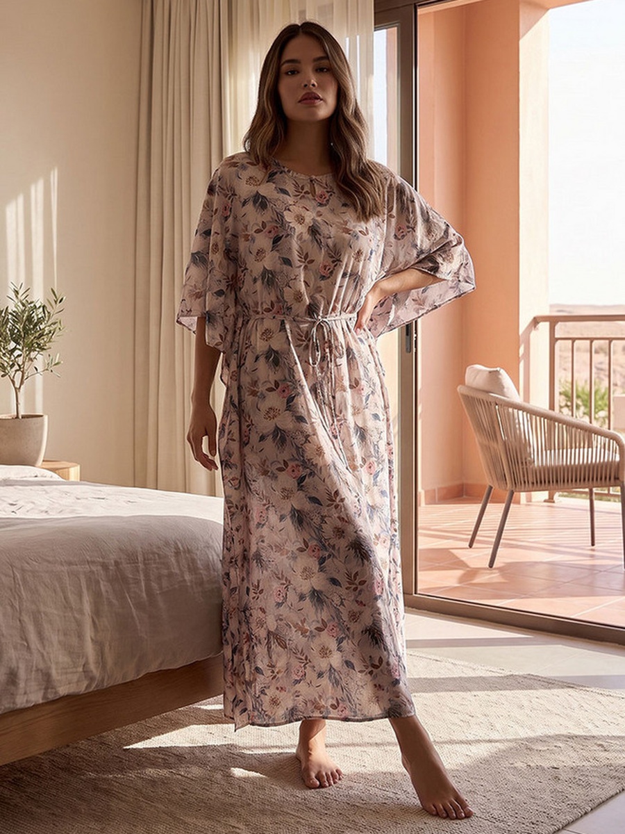 Floral Print Night Gown