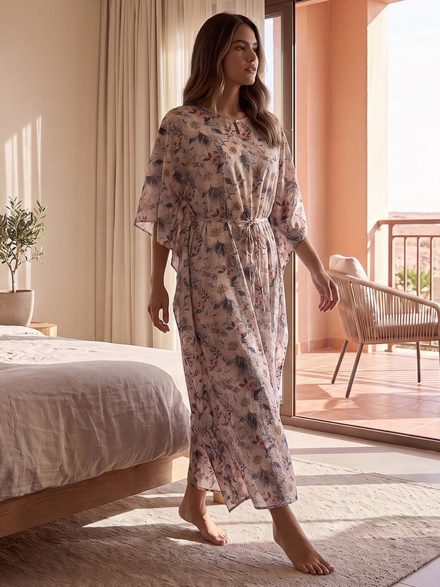 Floral Print Night Gown