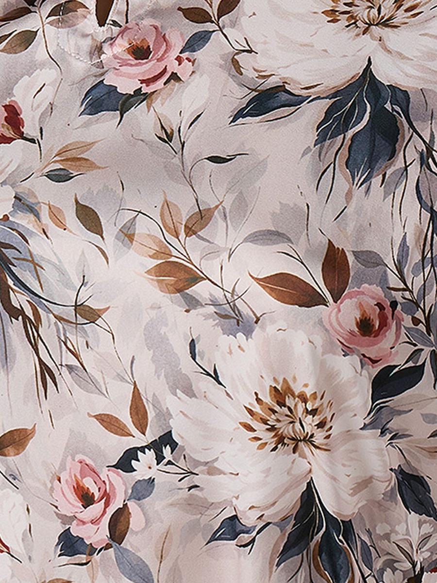 Floral Print Night Gown