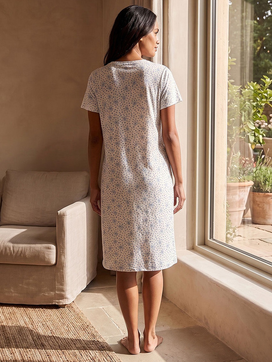 Cotton Printed Night Dress