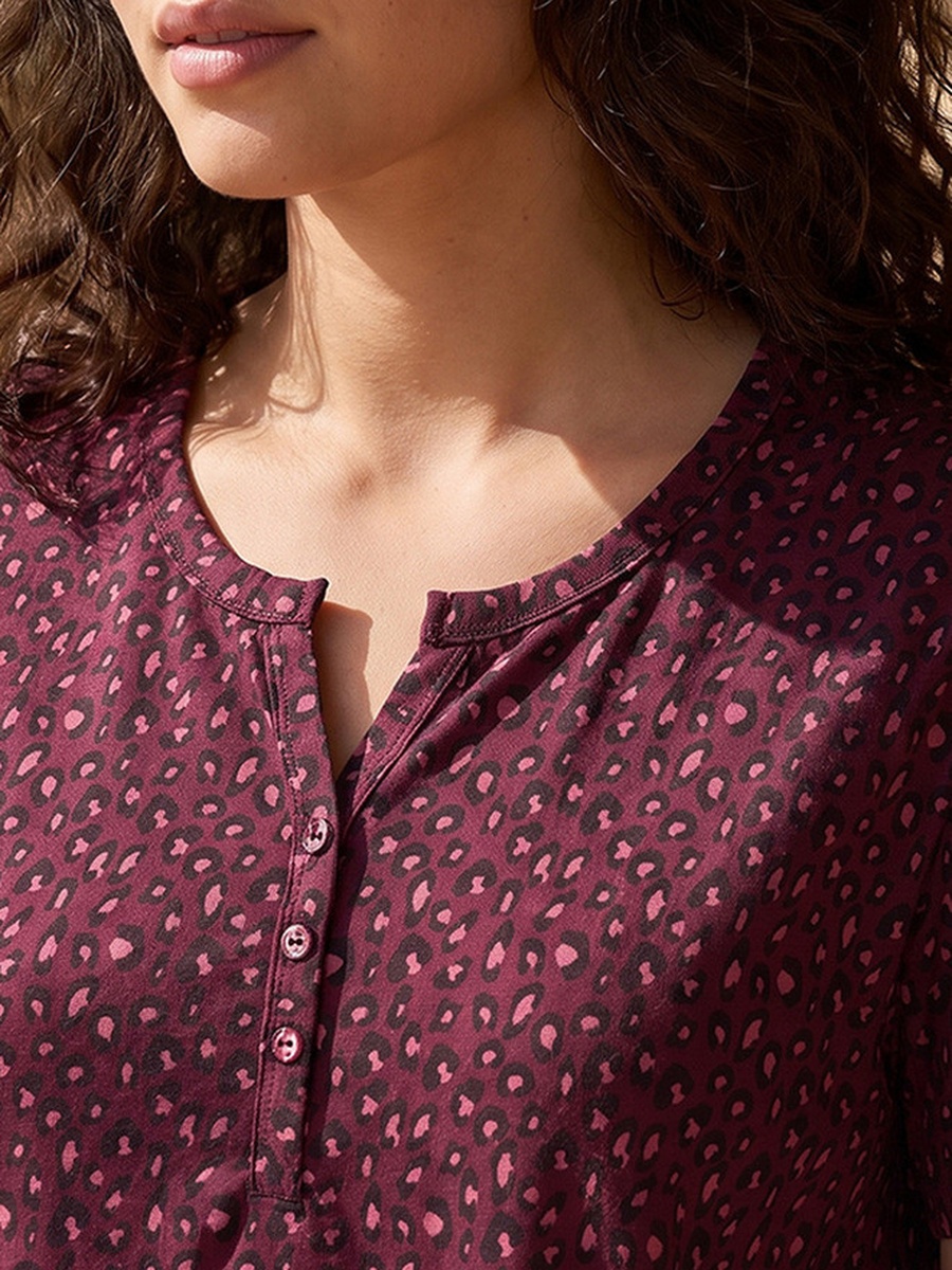 Cotton Printed Night Dress