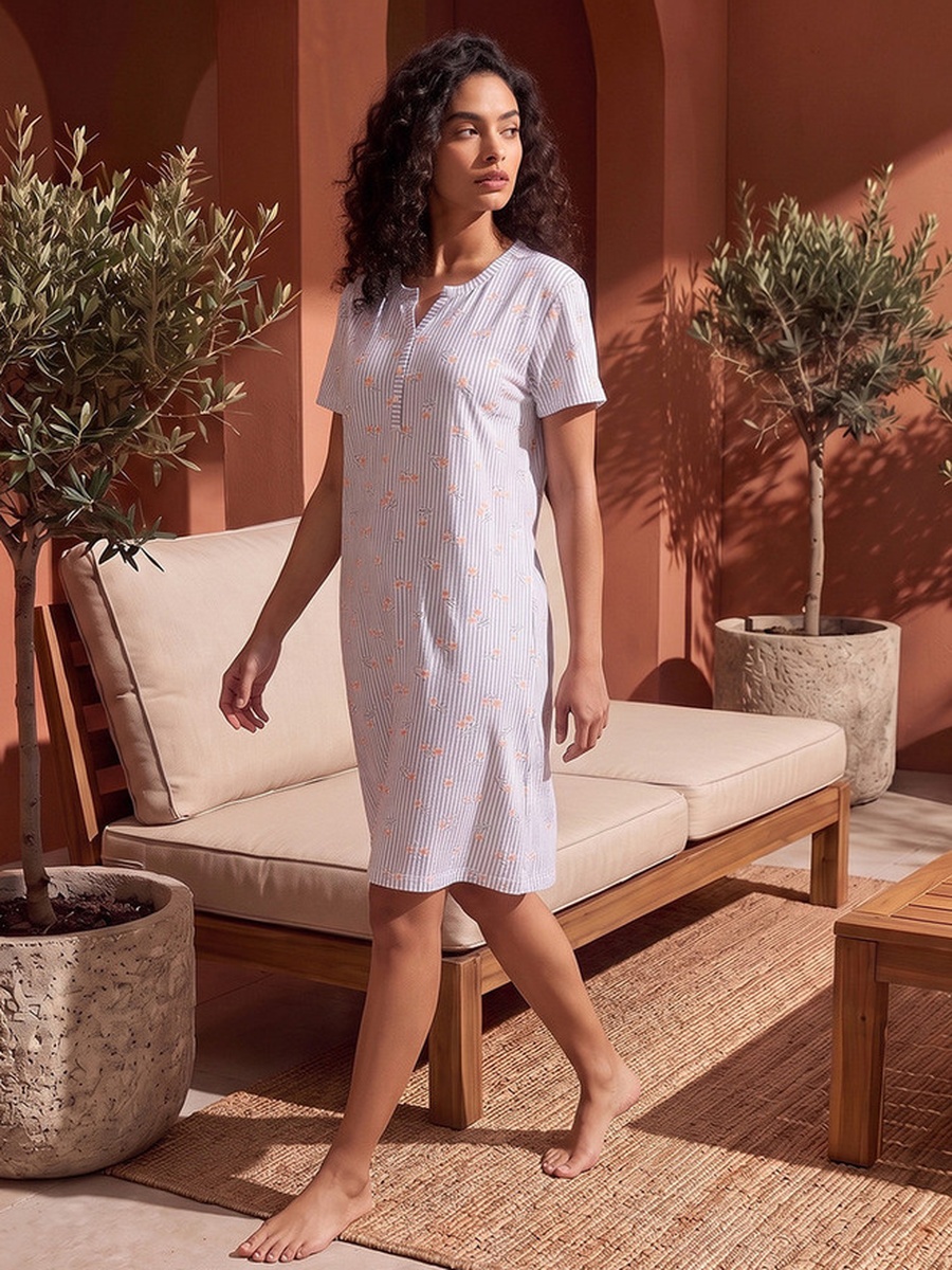 Striped Night Dress