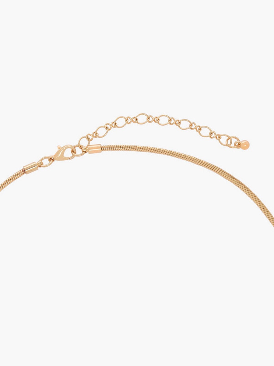 Gold Tone Pendant Necklace with Lobster Clasp Closure