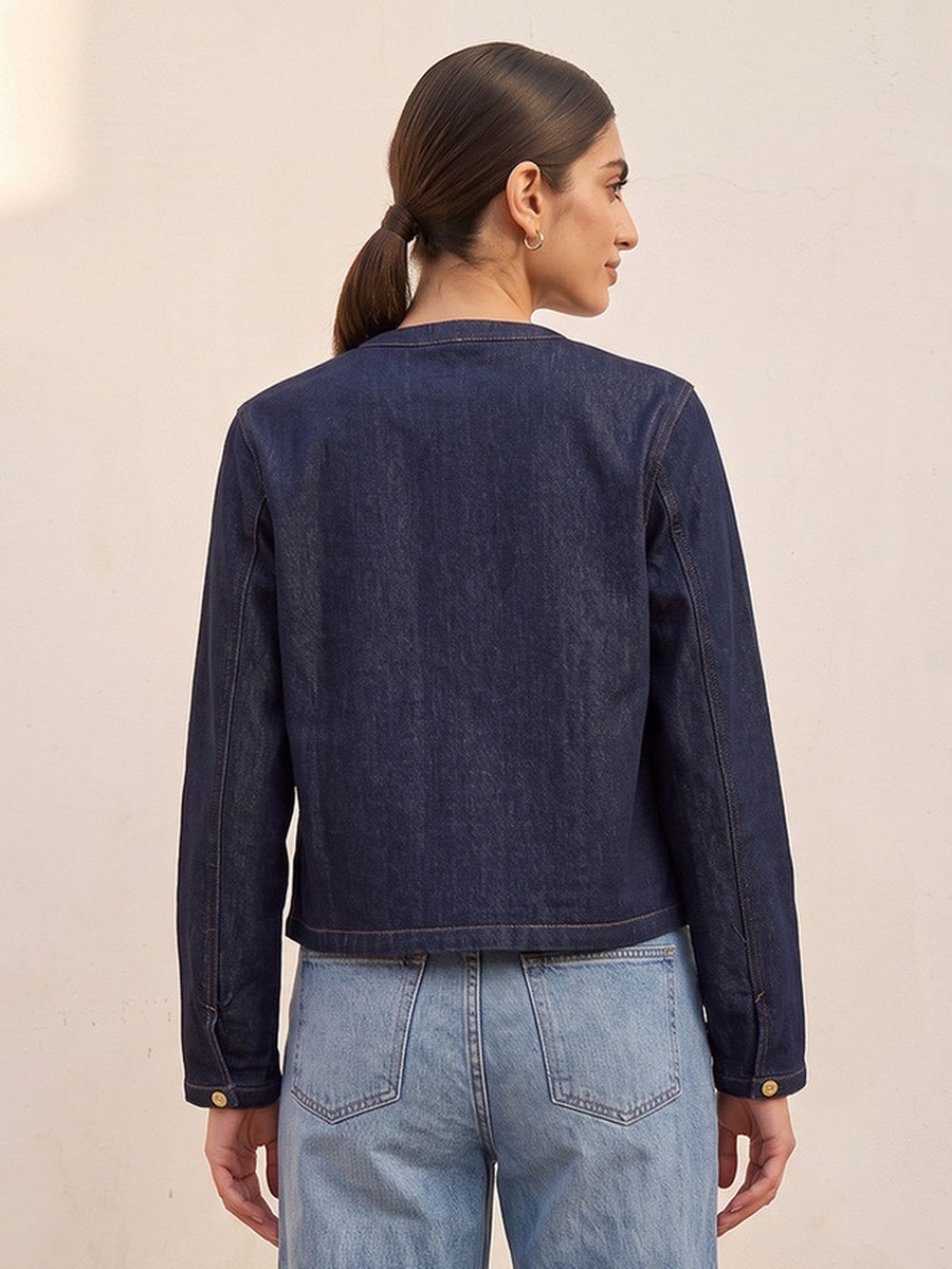 Jacket with Embellished Buttons