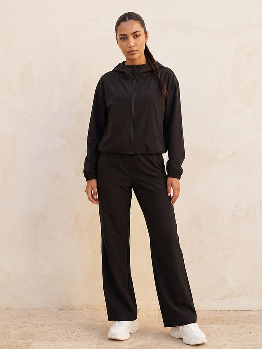 Elasticated Hem Hooded Jacket