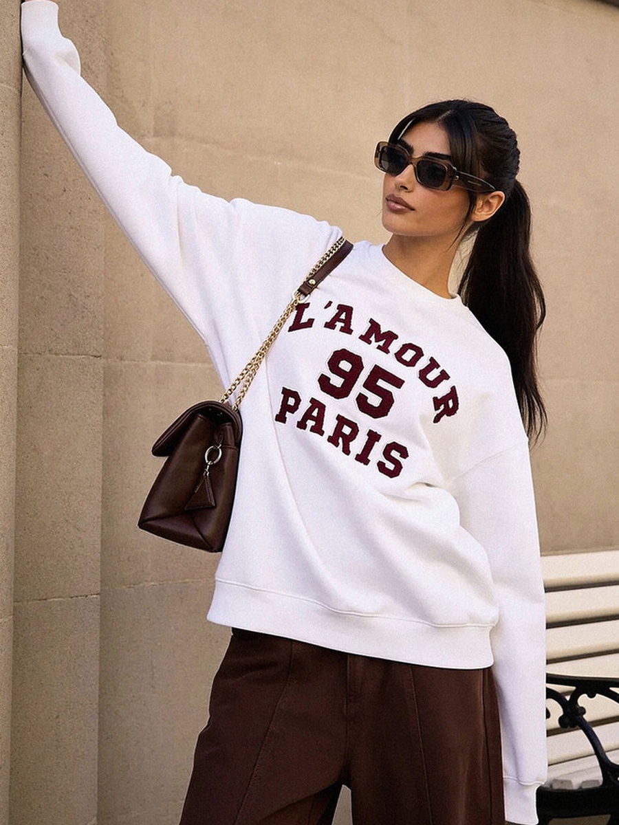 Sweatshirt with Embroidery