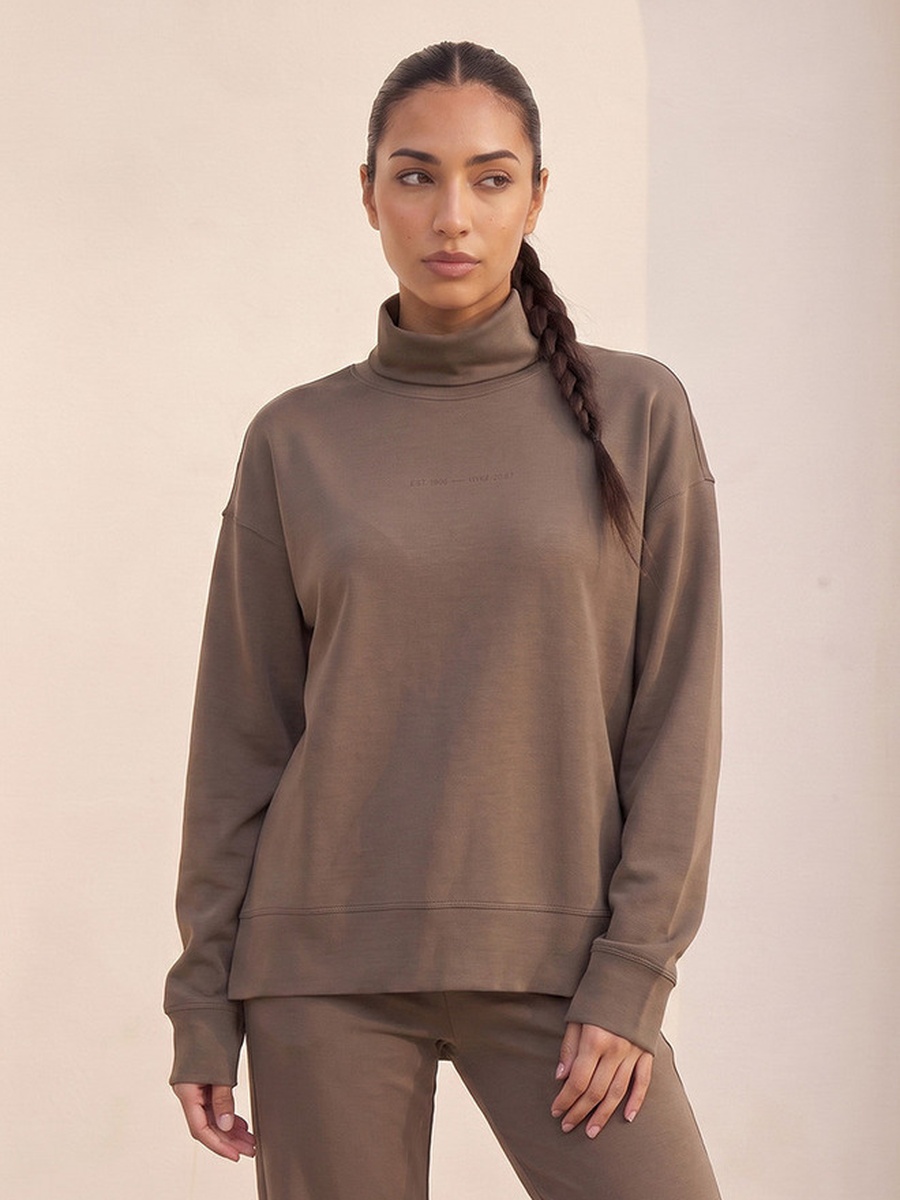 Sweatshirt with Turtle Neck