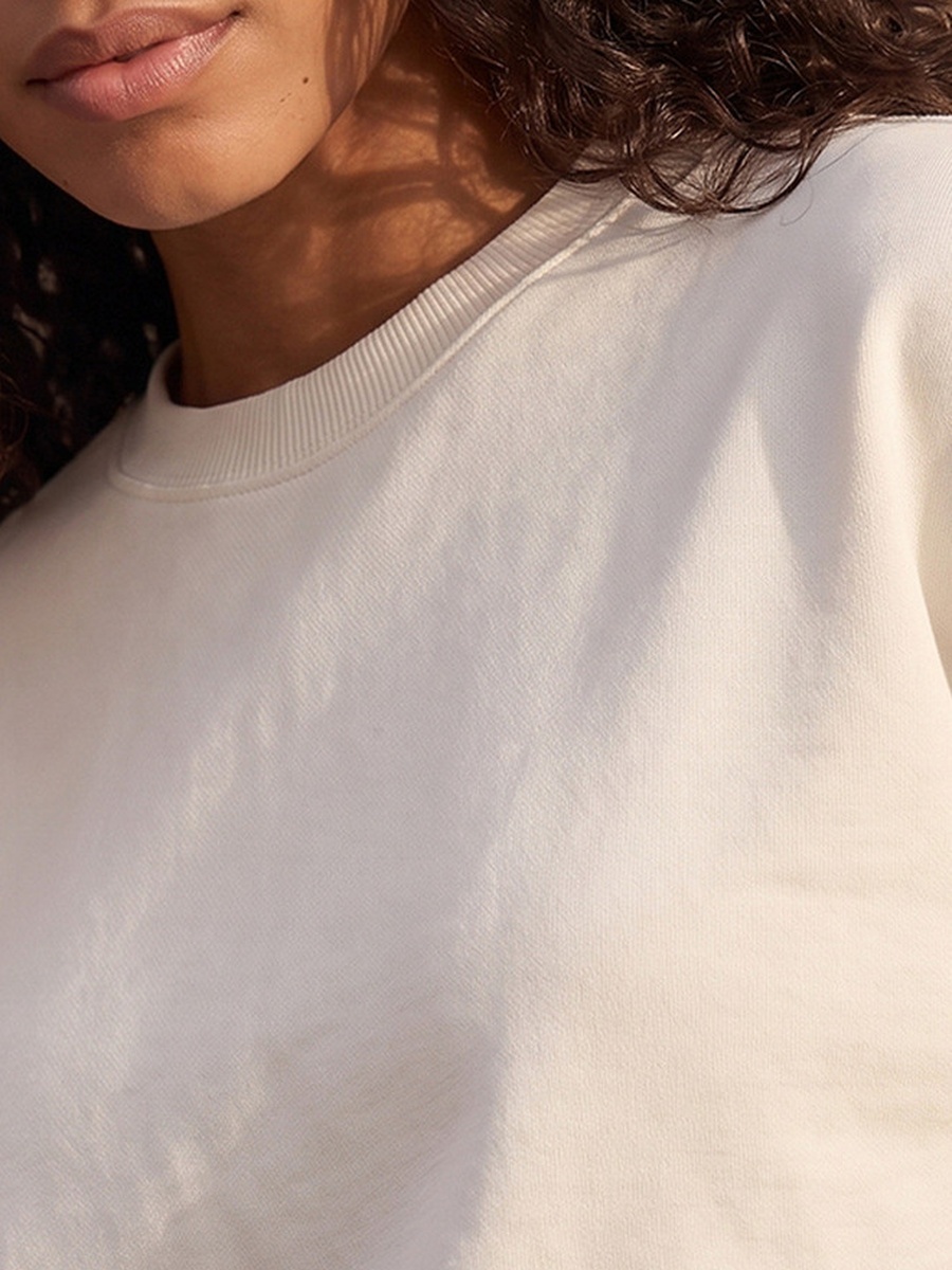 Sweatshirt with Drop Shoulder