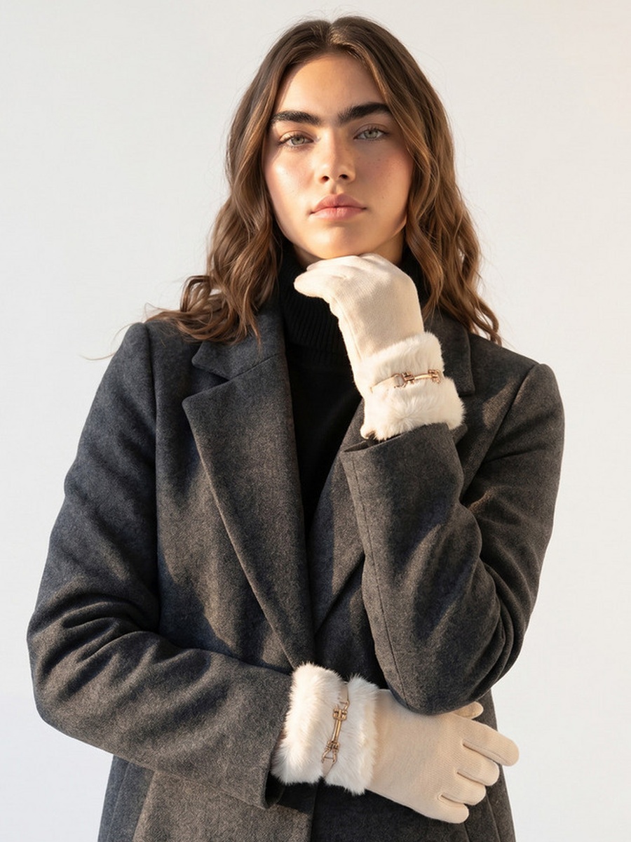 Fur Trim Gloves