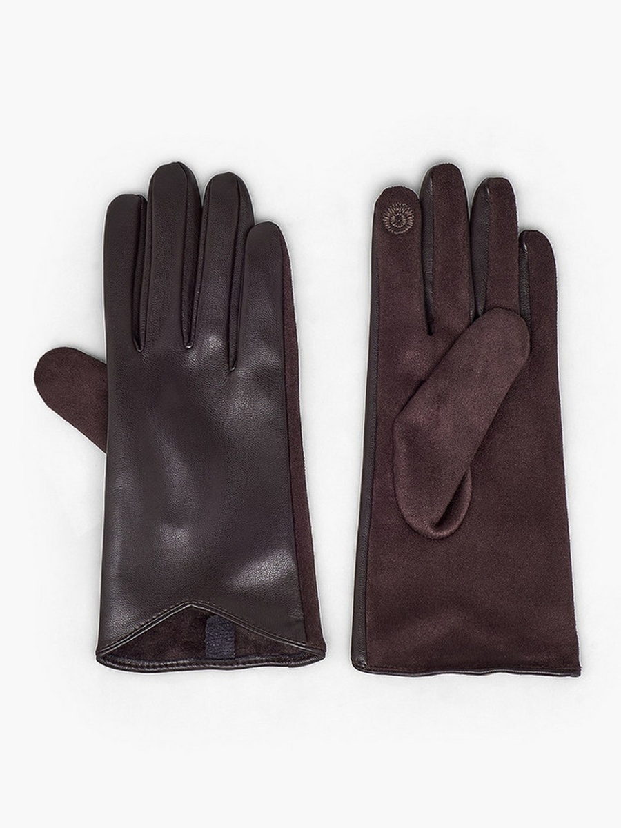 Panelled Suede Gloves