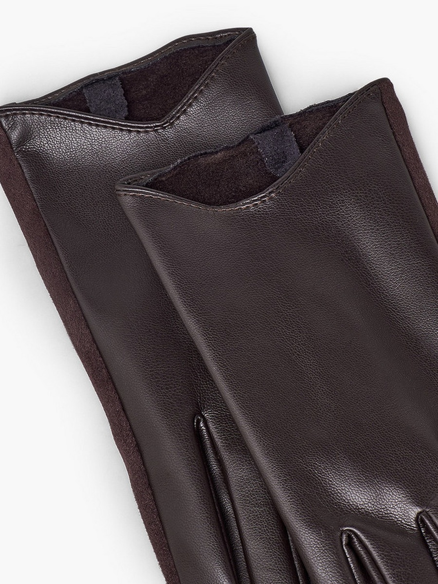 Panelled Suede Gloves