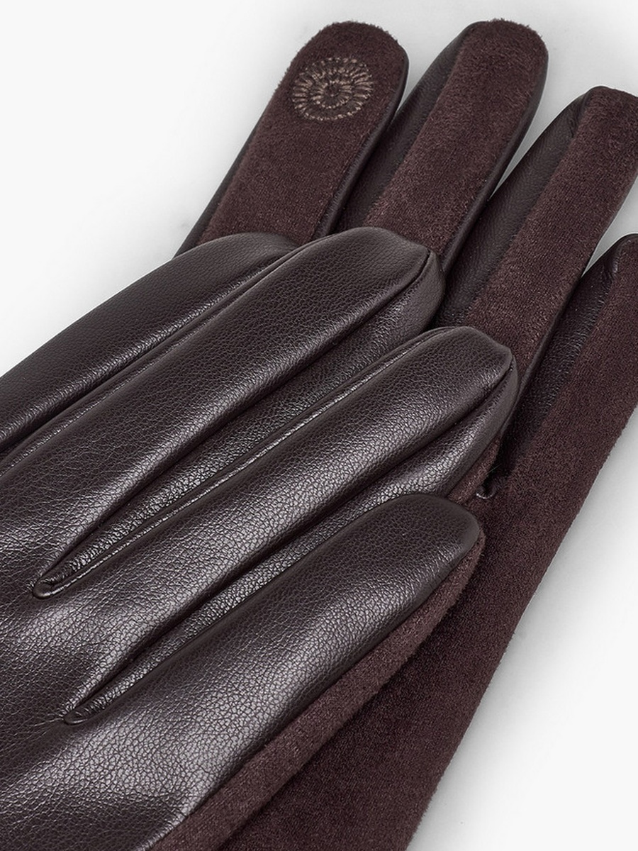 Panelled Suede Gloves