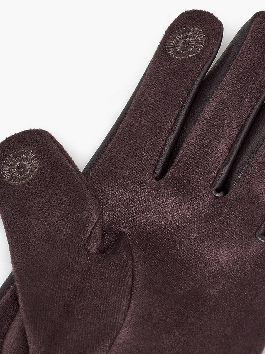 Panelled Suede Gloves