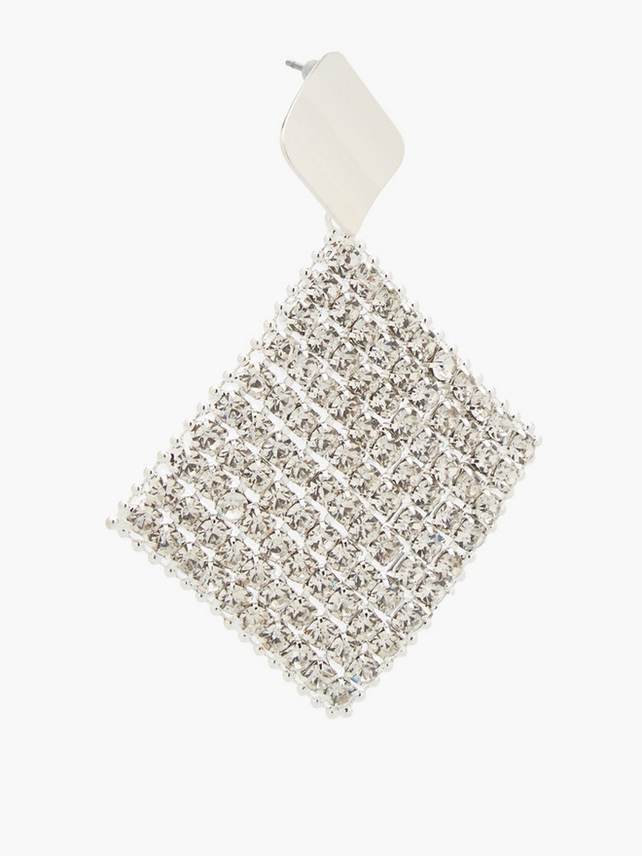 Embellished Drop Earrings with Pushback Closure