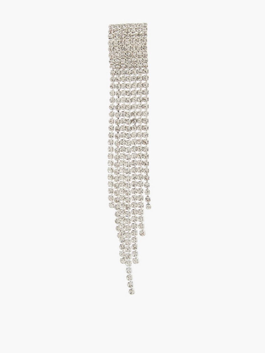 Embellished Drop Earrings with Pushback Closure