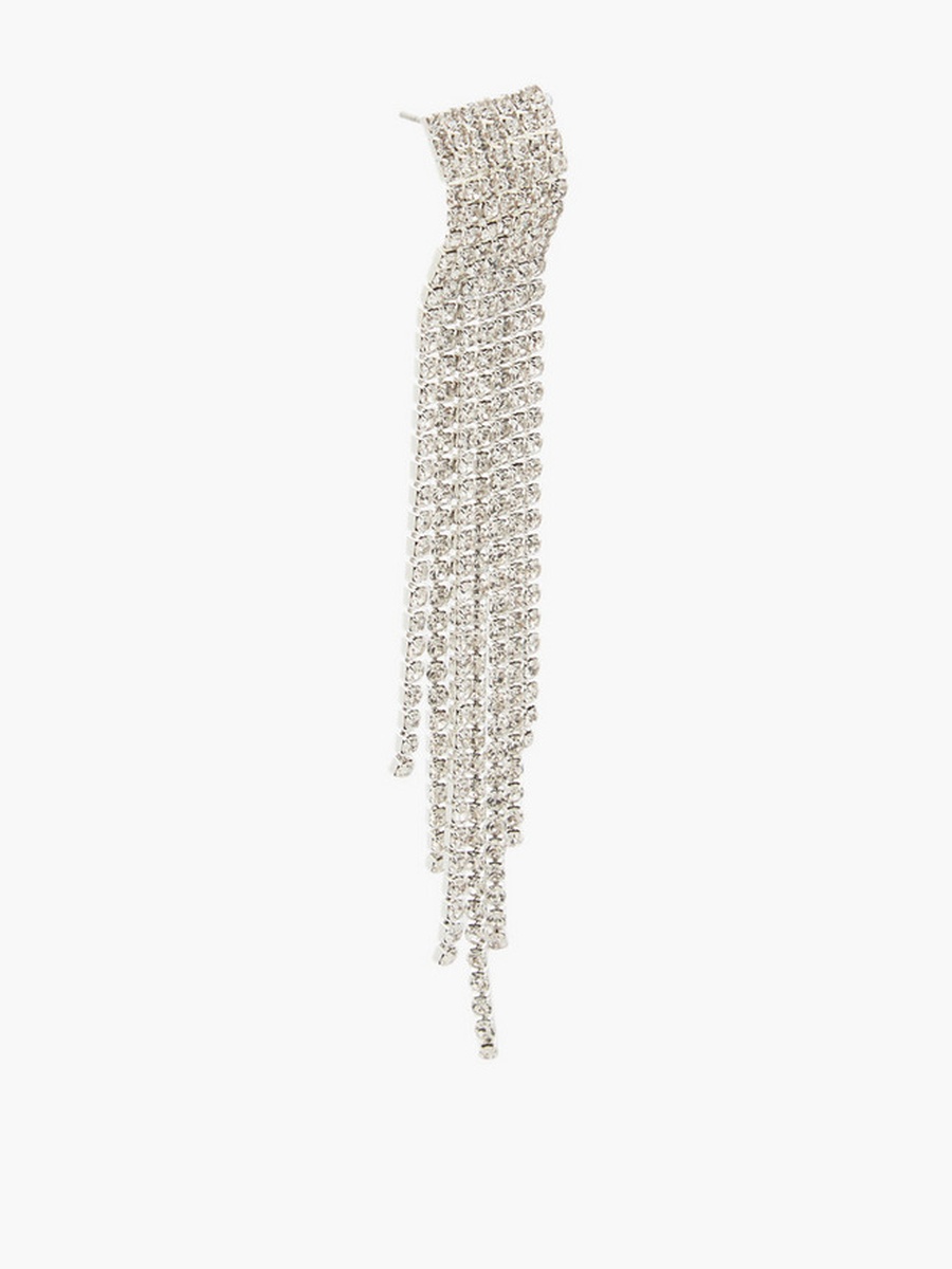 Embellished Drop Earrings with Pushback Closure