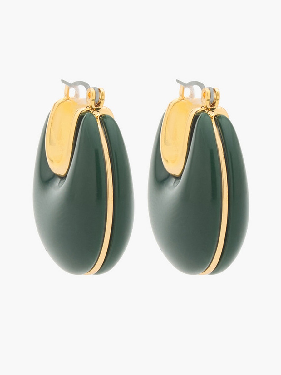 Hoop Earrings with Hinge Clasp Closure