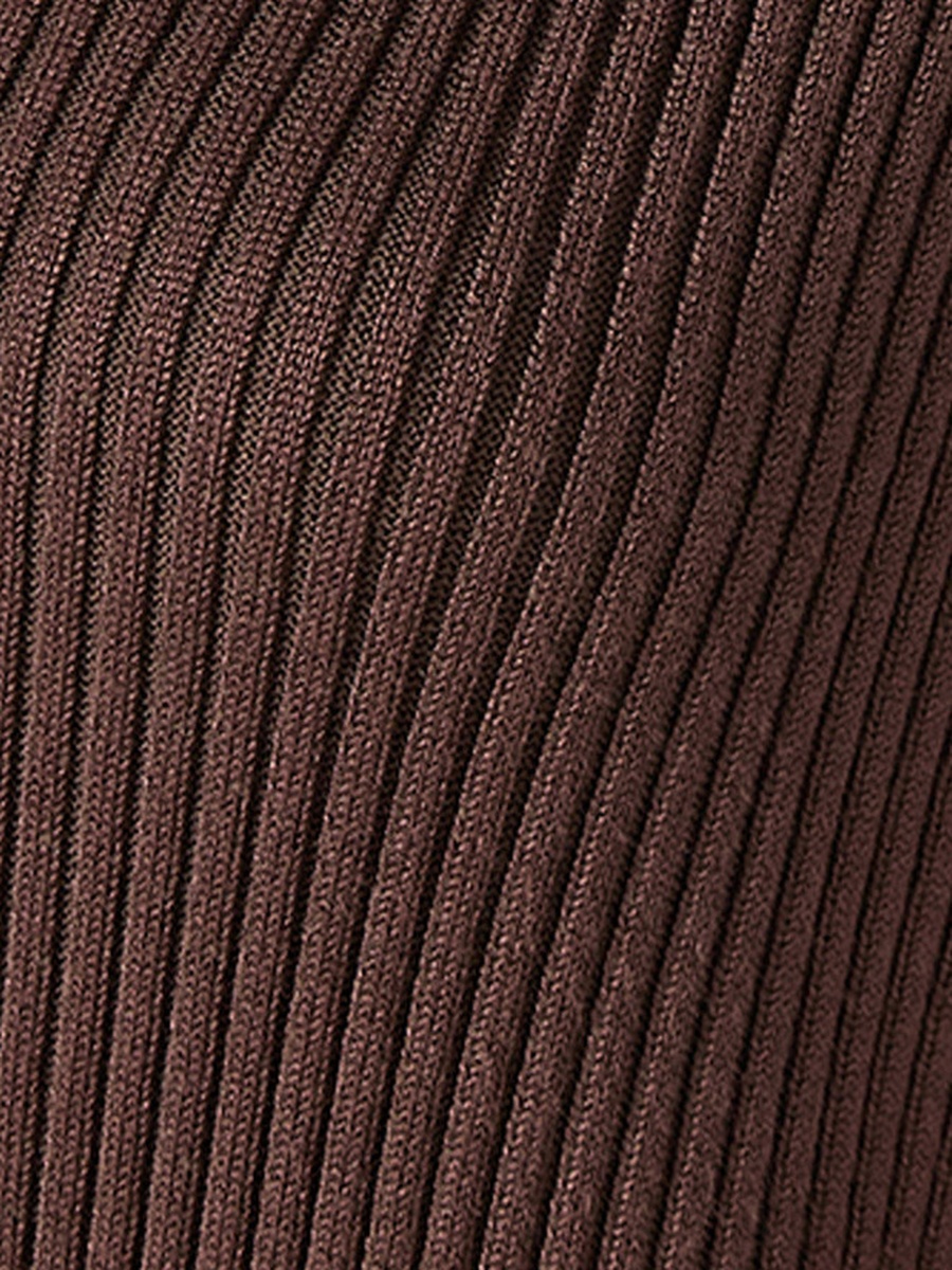 Bodycon Midi Dress with Ribbed Detail