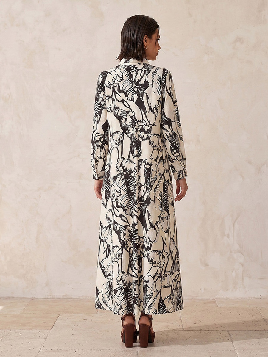 Maxi Dress with Floral Print