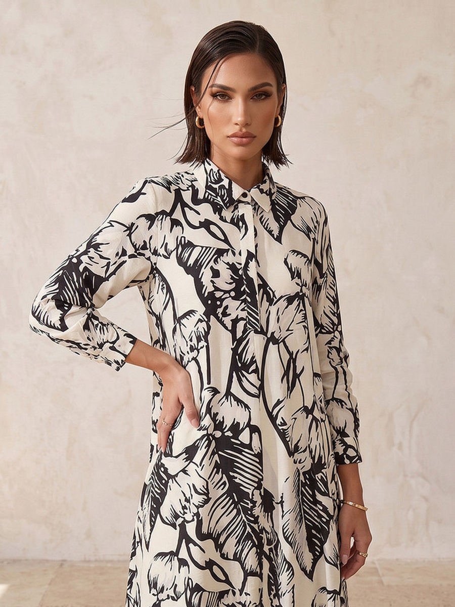 Maxi Dress with Floral Print