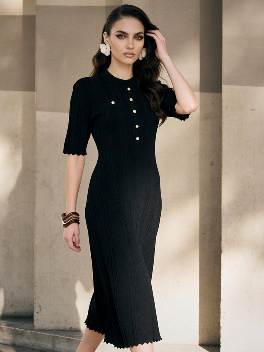 A-Line Midi Dress
