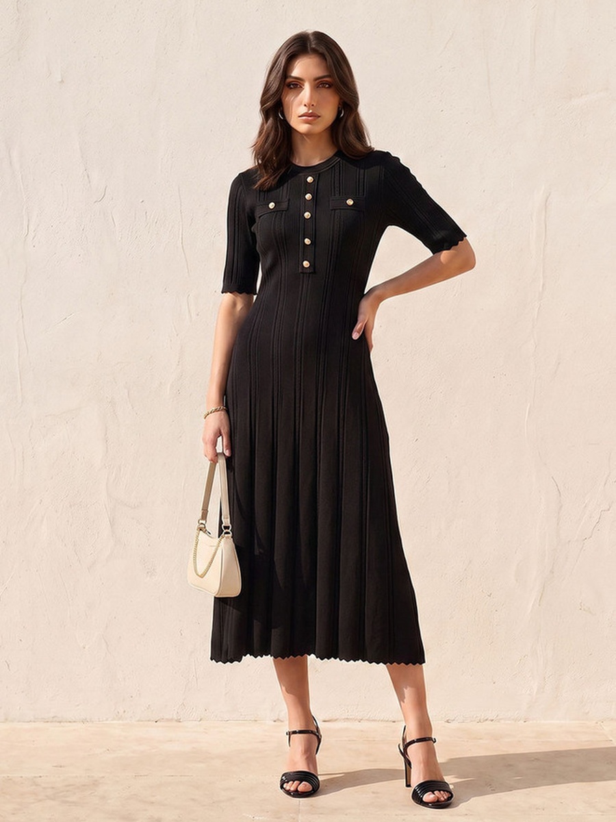 A-Line Midi Dress