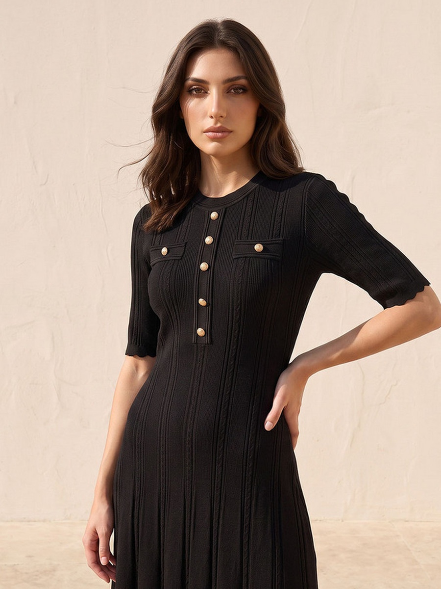 A-Line Midi Dress