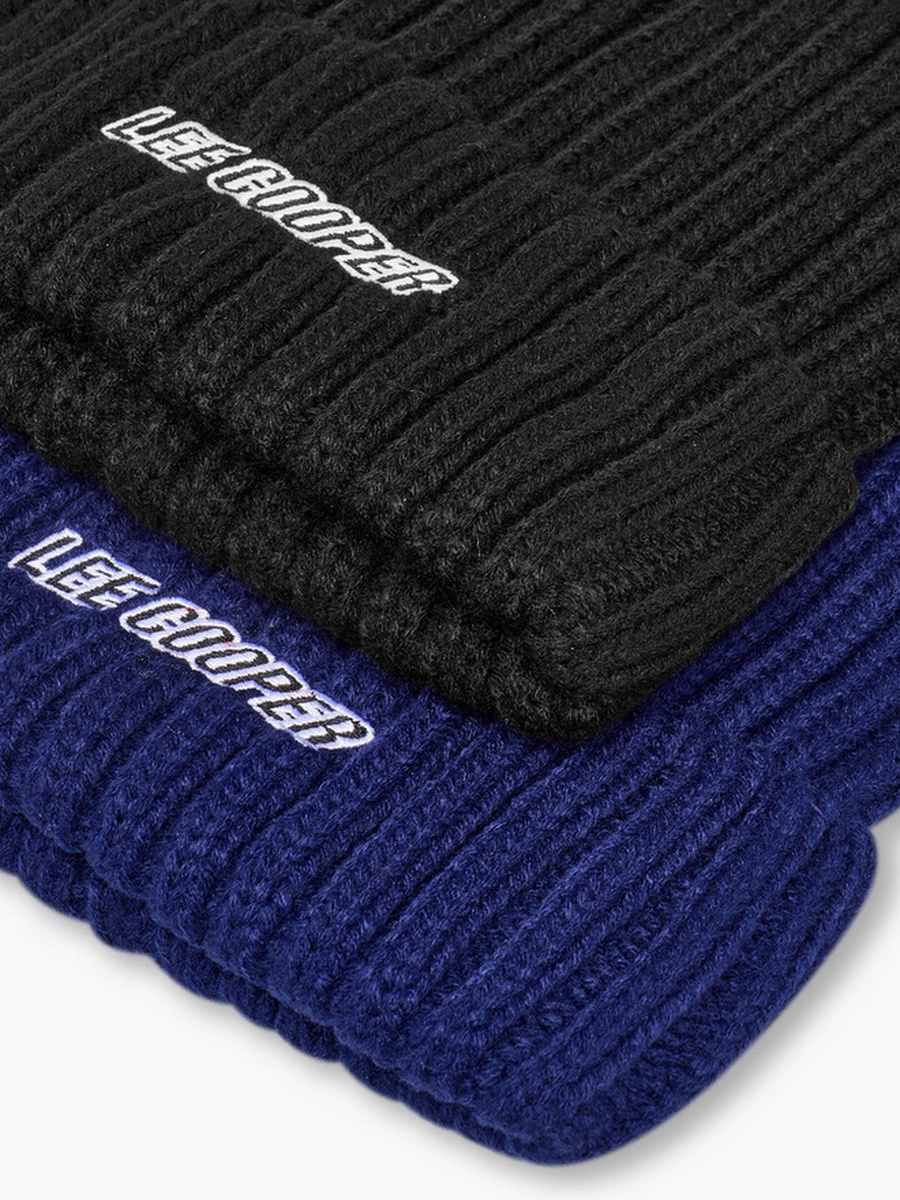 Men Beanie with Texture - Set of 2