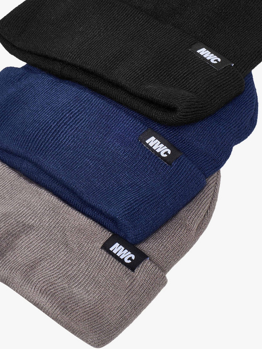 Men Beanie with Texture - Set of 3
