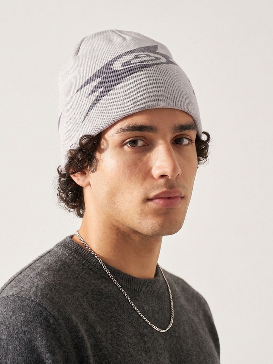 Men Beanie with Texture - Set of 2