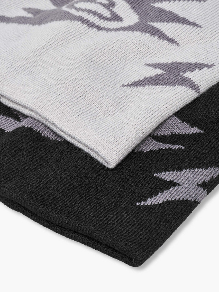Men Beanie with Texture - Set of 2