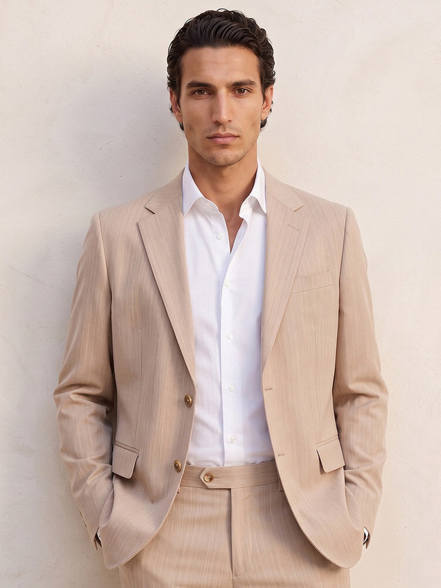 Regular Fit Textured Blazer