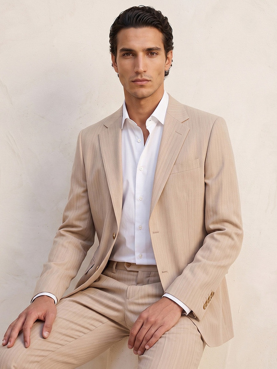 Regular Fit Textured Blazer