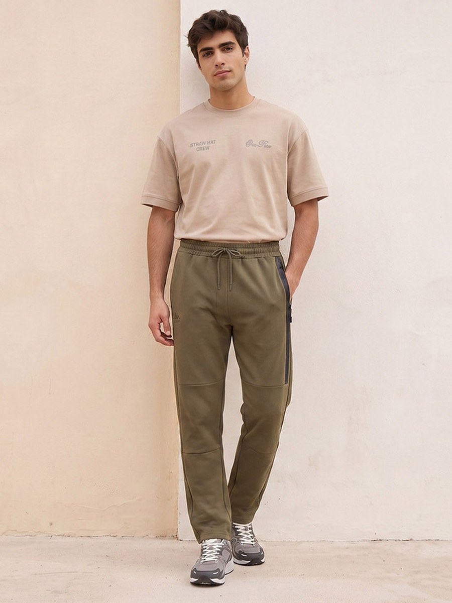 Panelled Heat Sealed Zipper Joggers