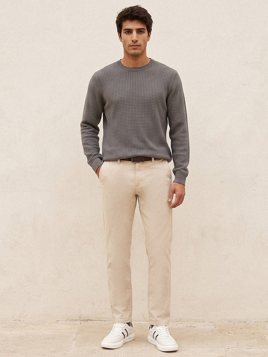 Slim Fit Chinos with Belt