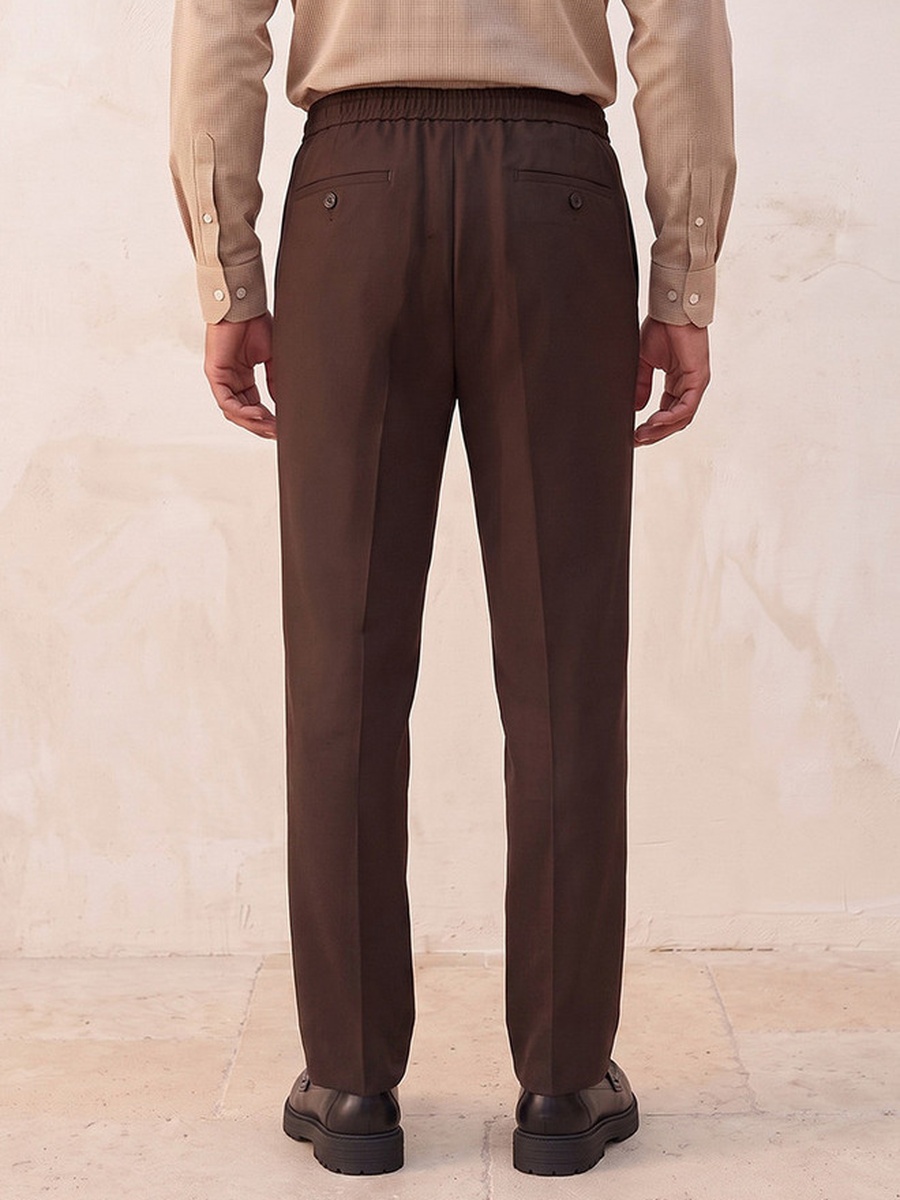 Regular Fit Formal Pleated Trousers