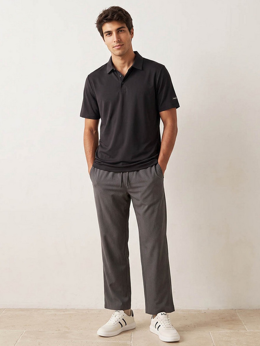 2 Way Stretch Polo T-Shirt
