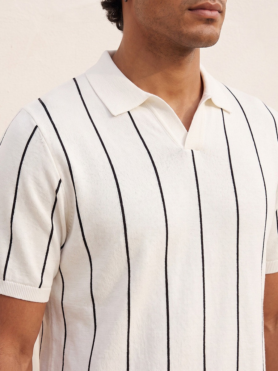 Polo T-Shirt with Stripes